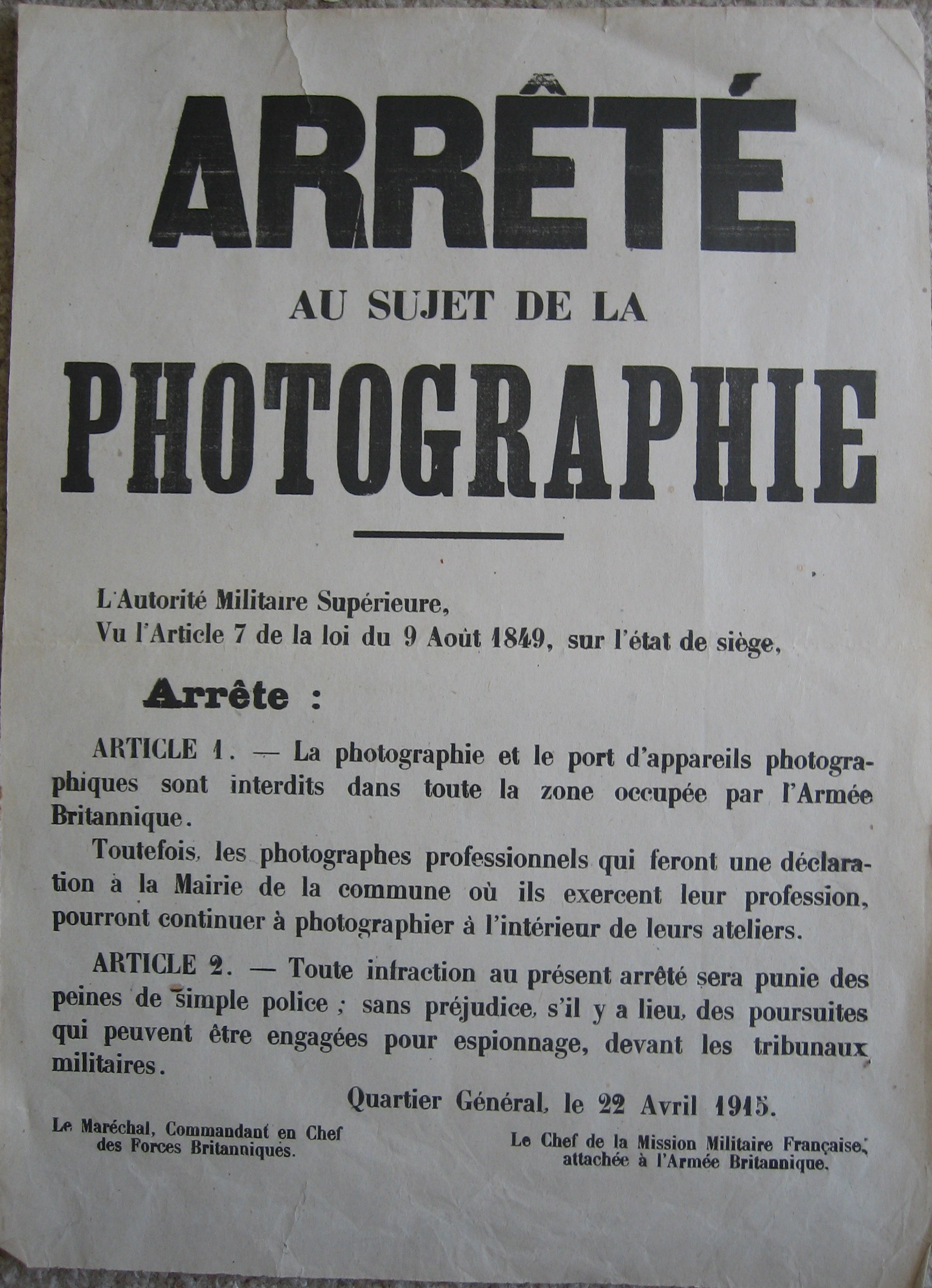 affiche ARPH 00363