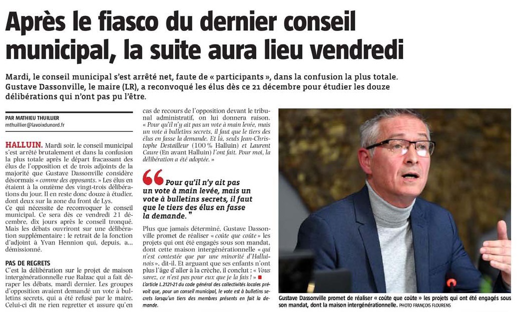 20181216 fiasco conseil municipal VdN evue de presse