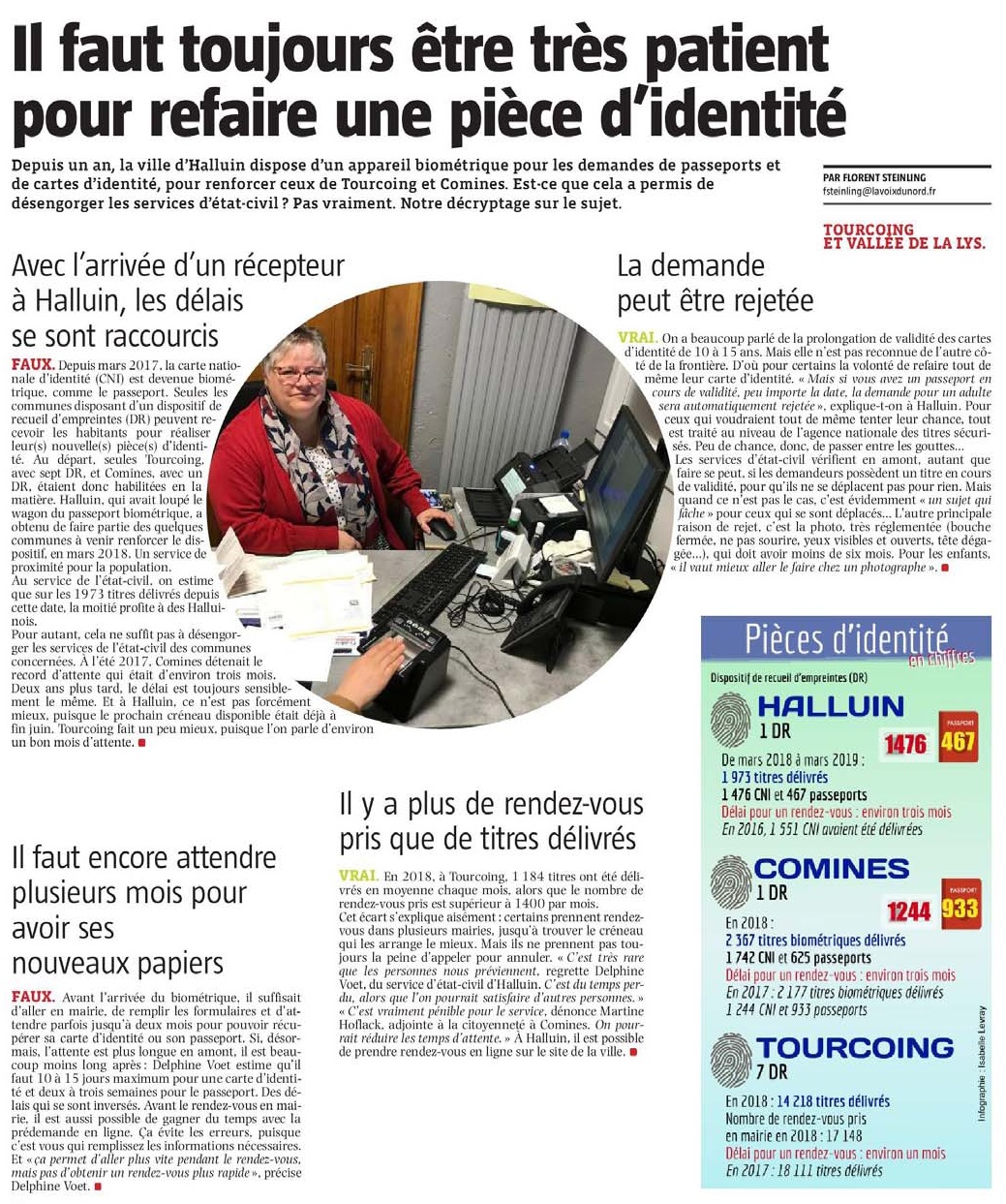 20190407 Pices didentit patience Halluin VdN revue de presse