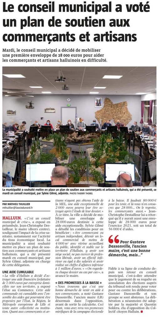 20201217conseil municipal 1 vdn revue de presse