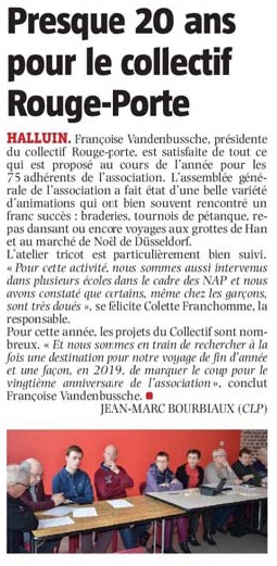 20180123 Collectif Rouge Porte 20 ans VdN revue de presse