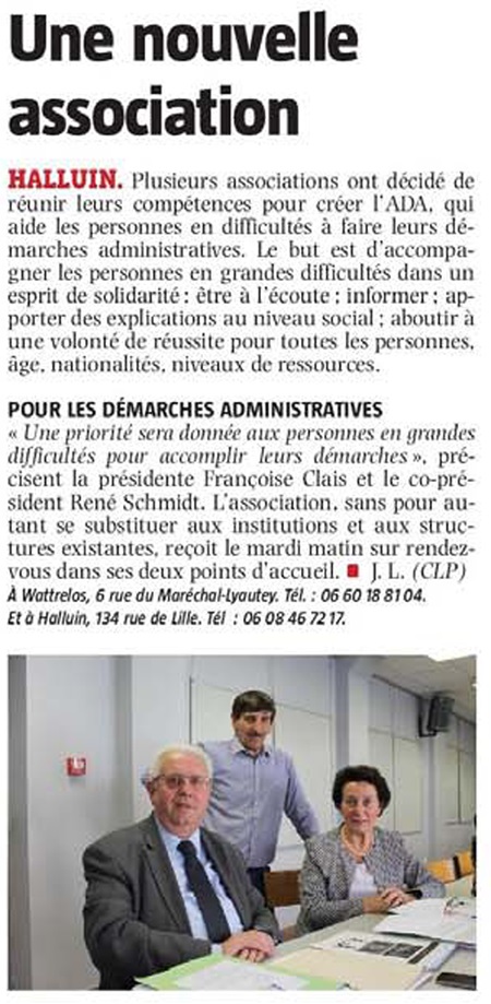 20181002 ADA nouvelle association VdN revue de presse