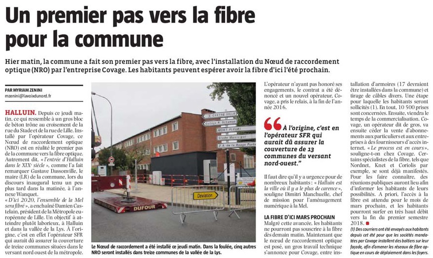 20171006 Fibre optique VdN revue de presse