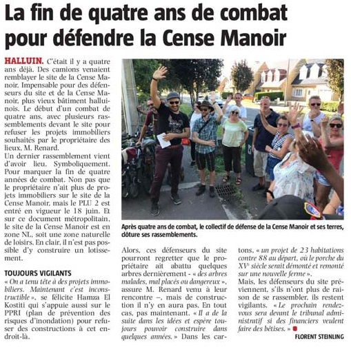 20200707 Cense Manoir dfense VdN revue de presse