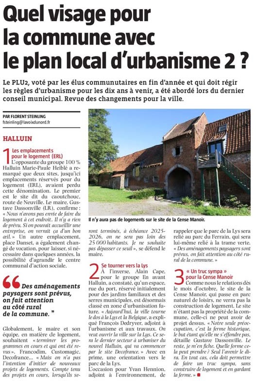 20180223 Plan Local durbarnisme VdN revue de presse