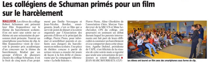 20180520 CES Harclement Prim VdN revue de presse