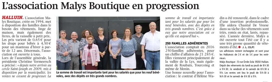 20170524 Malys Boutique NE revue de presse