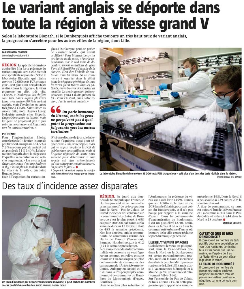 20210217 rgion variant anglais VdN revue de presse