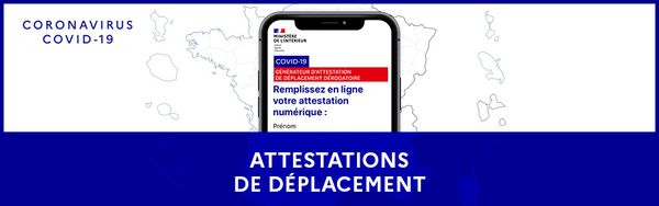 Attestations de deplacement largeur 960