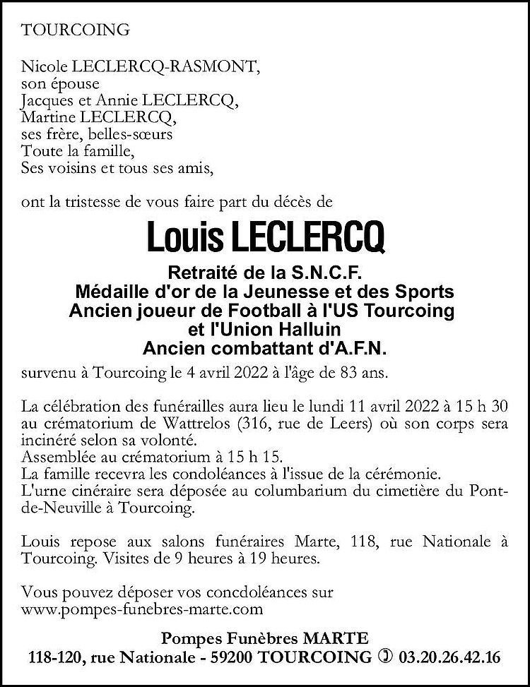 LECLERCQ Louis