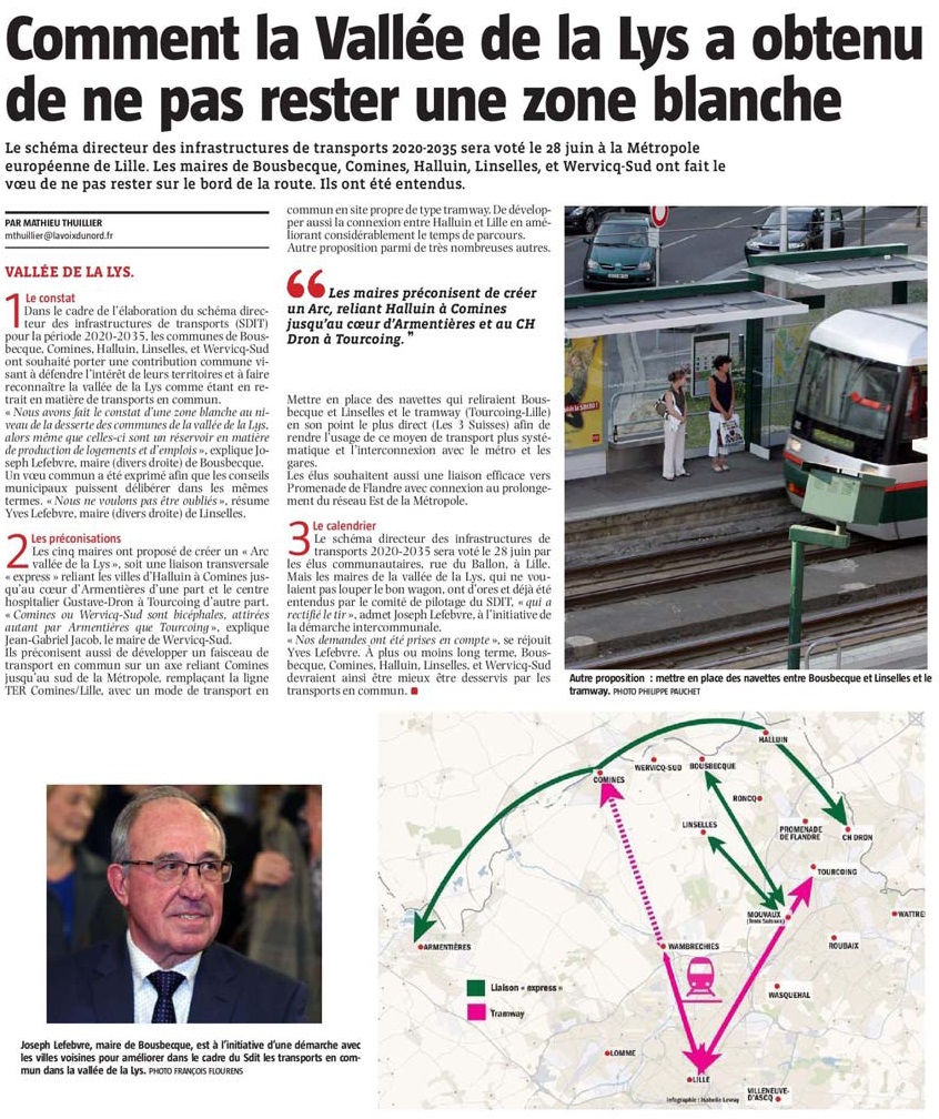 20190614 Infrastructures Valle Lys VdN revue de presse