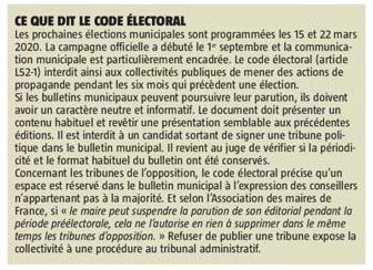 20190907 caure suite code lectoral VdN revue de presse