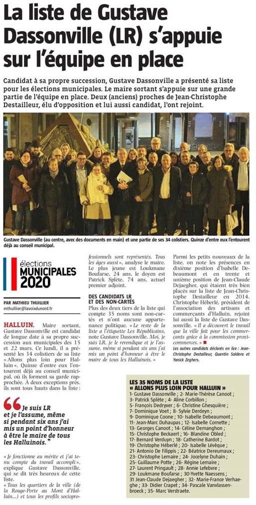 20200214 Liste de Gustave Dassonville VdN revue de presse