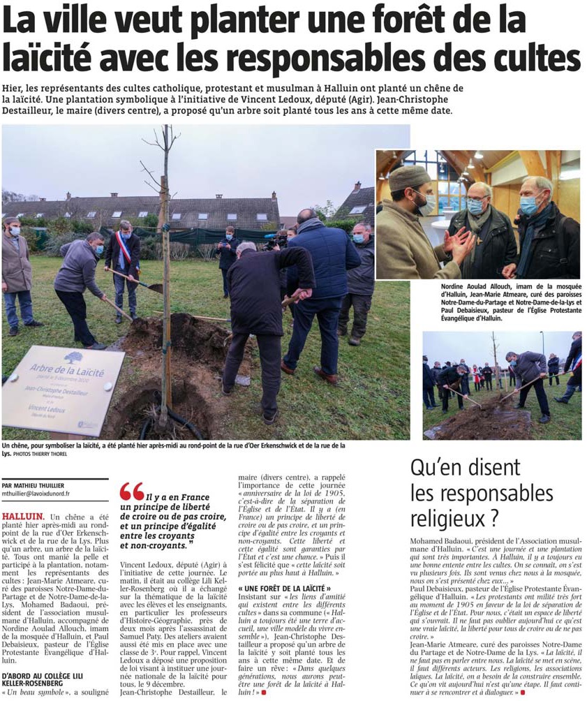 20201210 arbre laicite VdN revue de presse