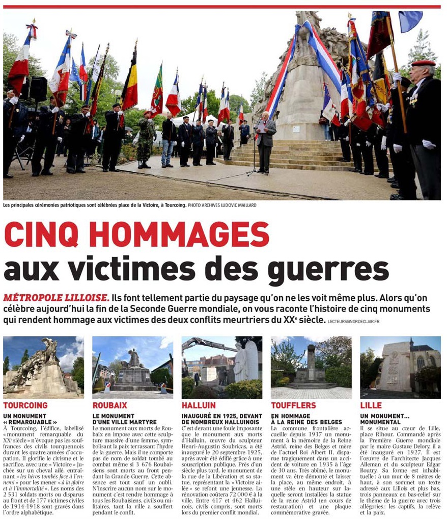 20180508 Hommage 39 45 Monuments NE revue de presse