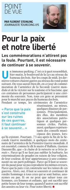 20180509 Point de vue journaliste NE Sterling revue de presse