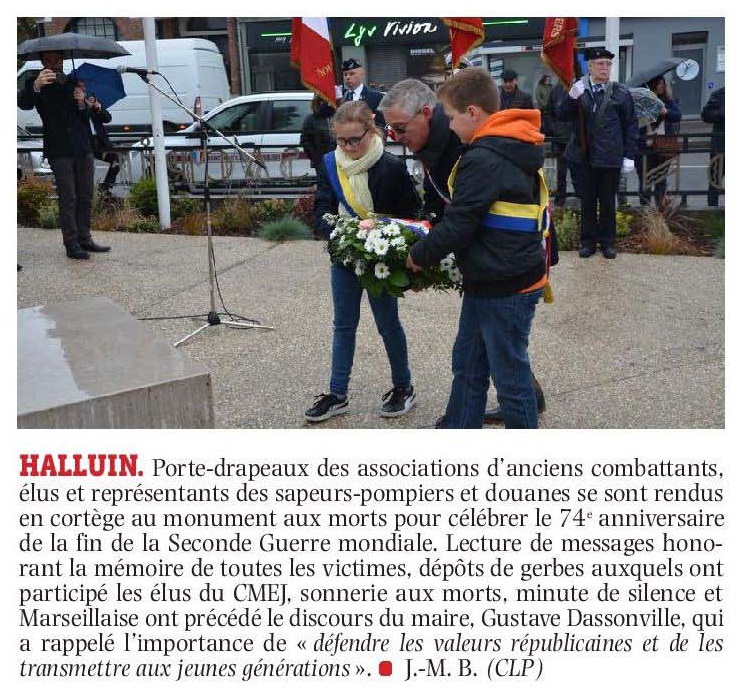 20190509 Crmonie du 8 Mai 1945 VdN revue de presse