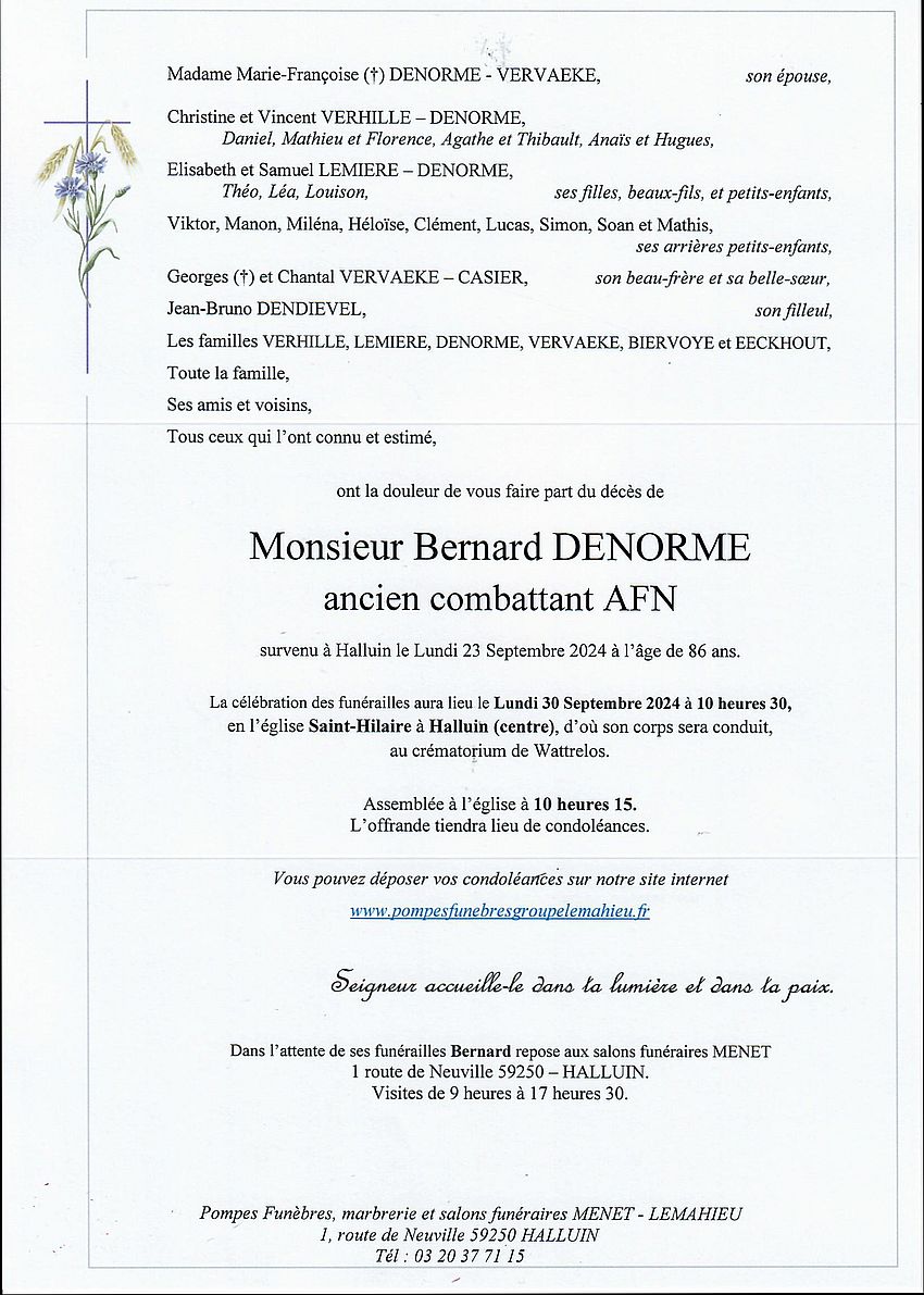 Denorme avis de deces telechargement 1