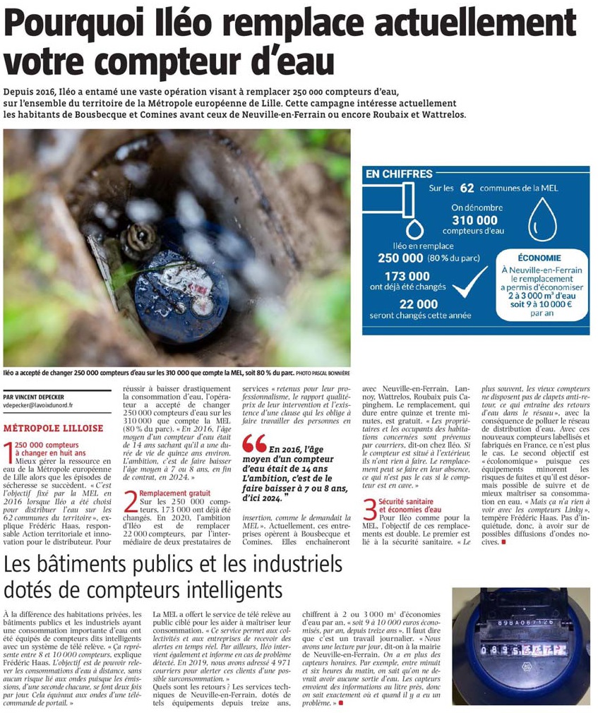 20200214Changement compteur deau VdN revue de presse