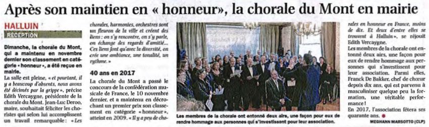 140219 chorale du mont en mairie NE revue de presse