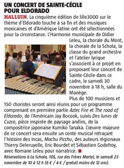 20191121concert sainte ccile VdN revue de presse