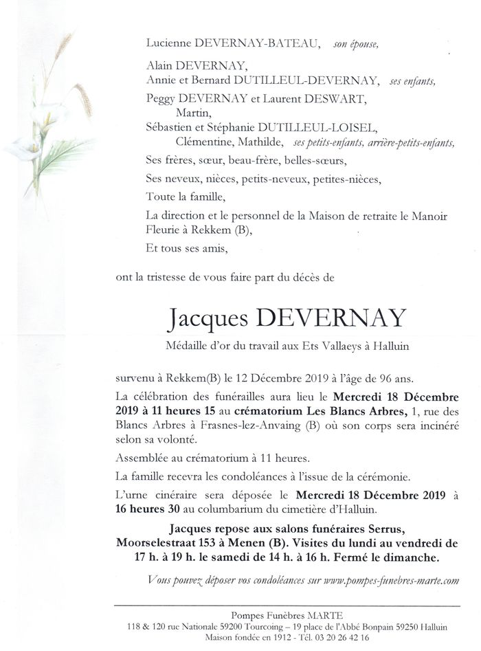 Dcs DEVERNAY