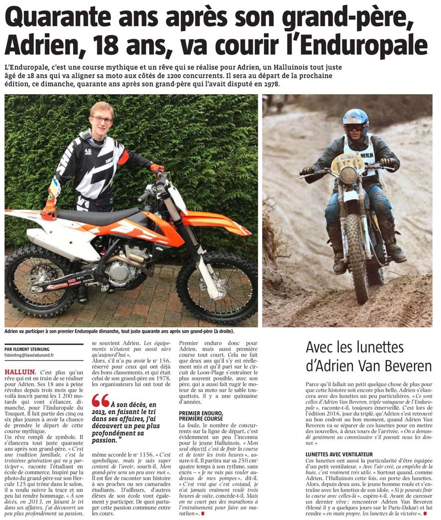 20180123 Enduro Adrien VdN revue de presse