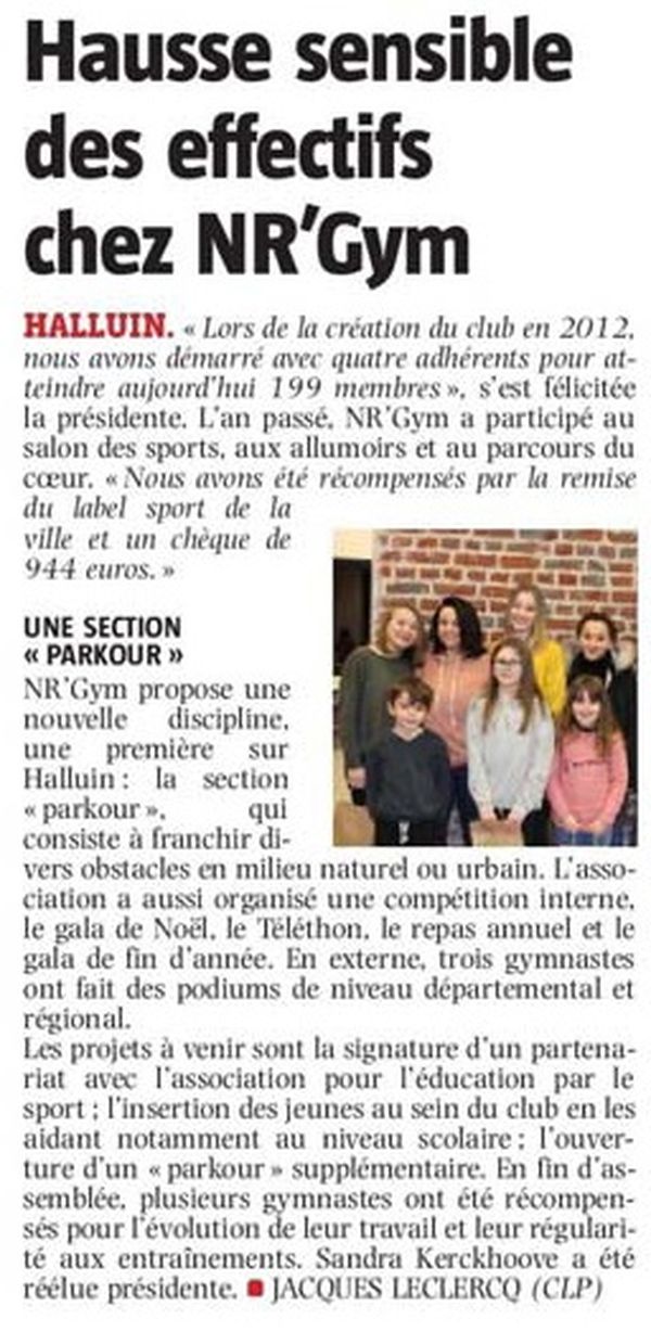 20180217 NR Gym 2018 VdN revue de presse